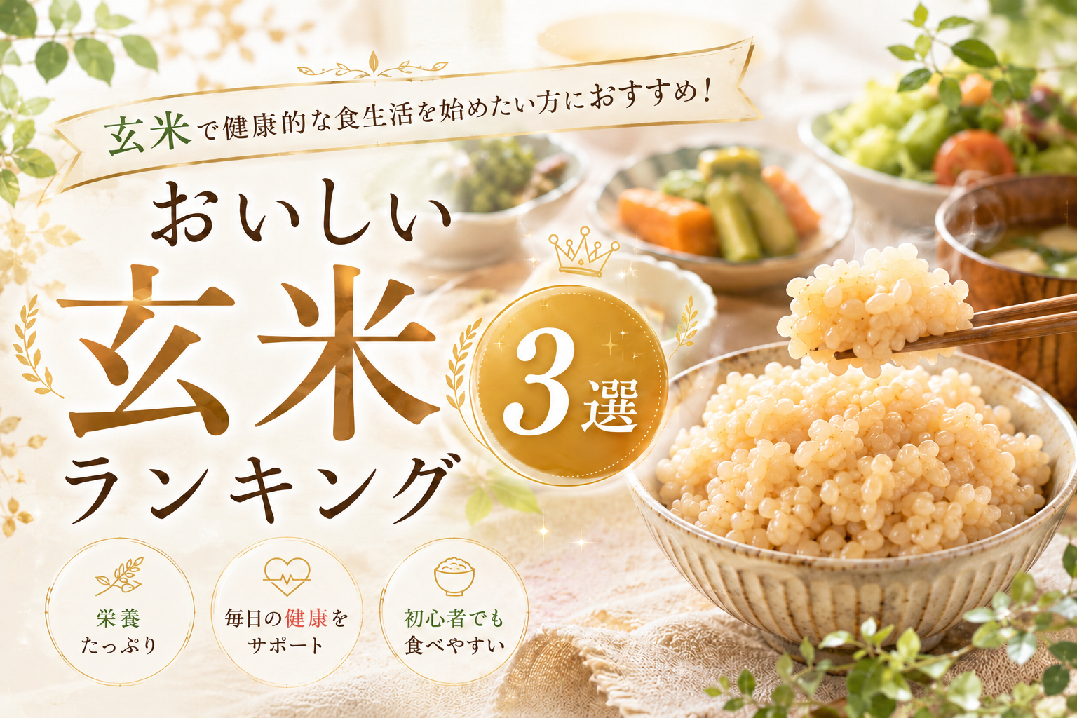 玄米で健康的な食生活を始めたい方におすすめ！おいしい玄米ランキング3選