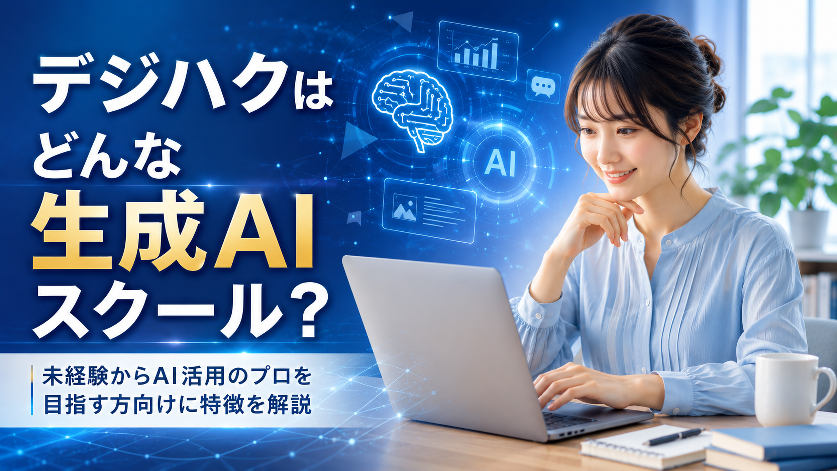 デジハクはどんな生成AIスクール？｜未経験からAI活用のプロを目指す方向けに特徴を解説